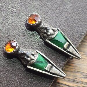 Vintage Scots clip-on earrings